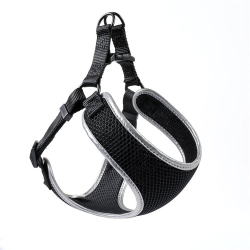 The Collarless Bundle: step-in vest harness, leash and tag